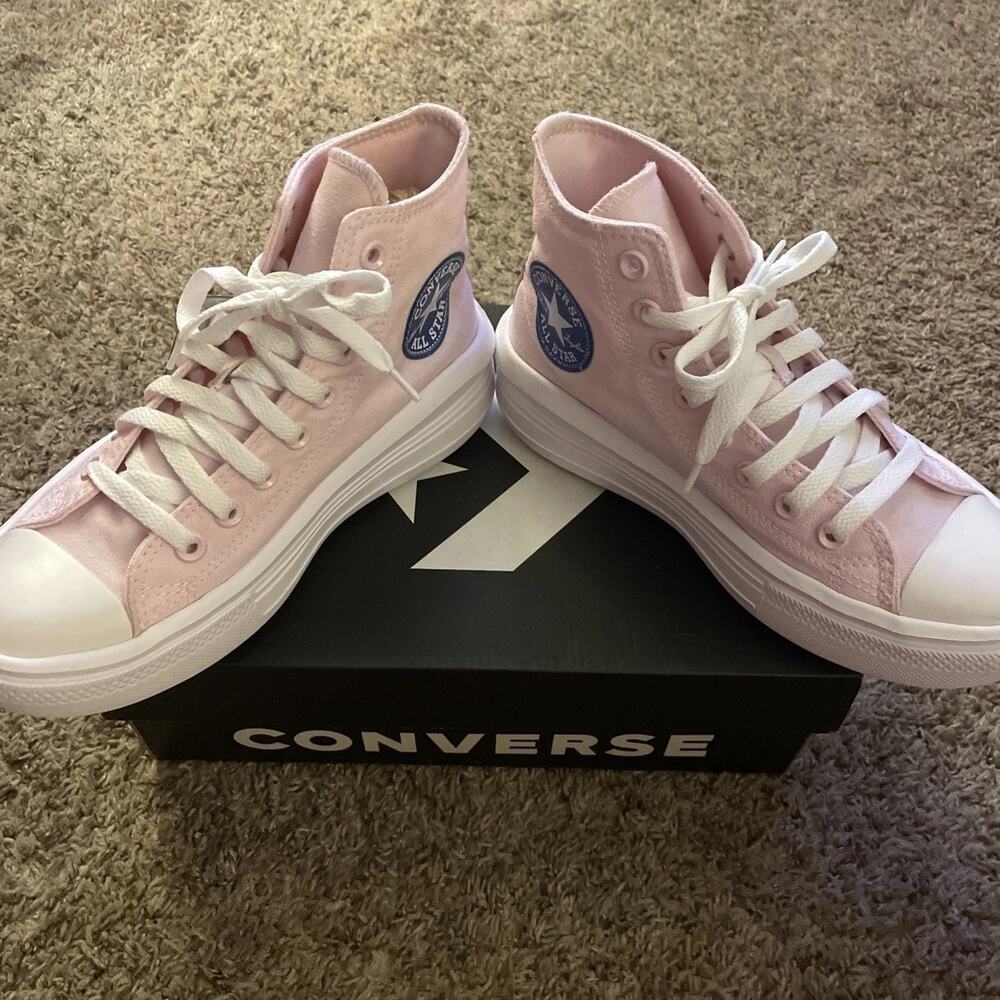Converse Chuck Taylor All Star Move Womens Size 6.5 Pink Athletic Shoes Sneakers